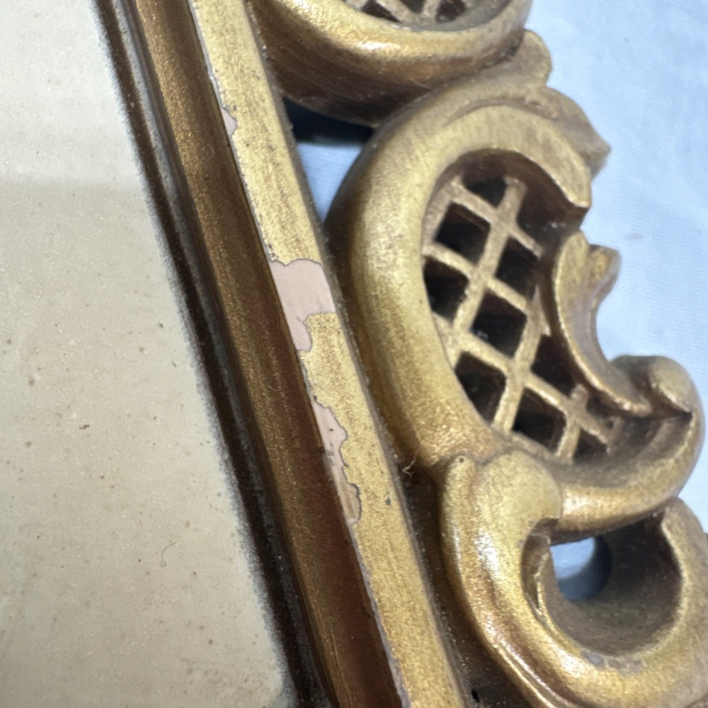 Vintage MCM SYROCO Plaques Gold Ornate Diamond Shape lot of 3 - Picture 10 of 15